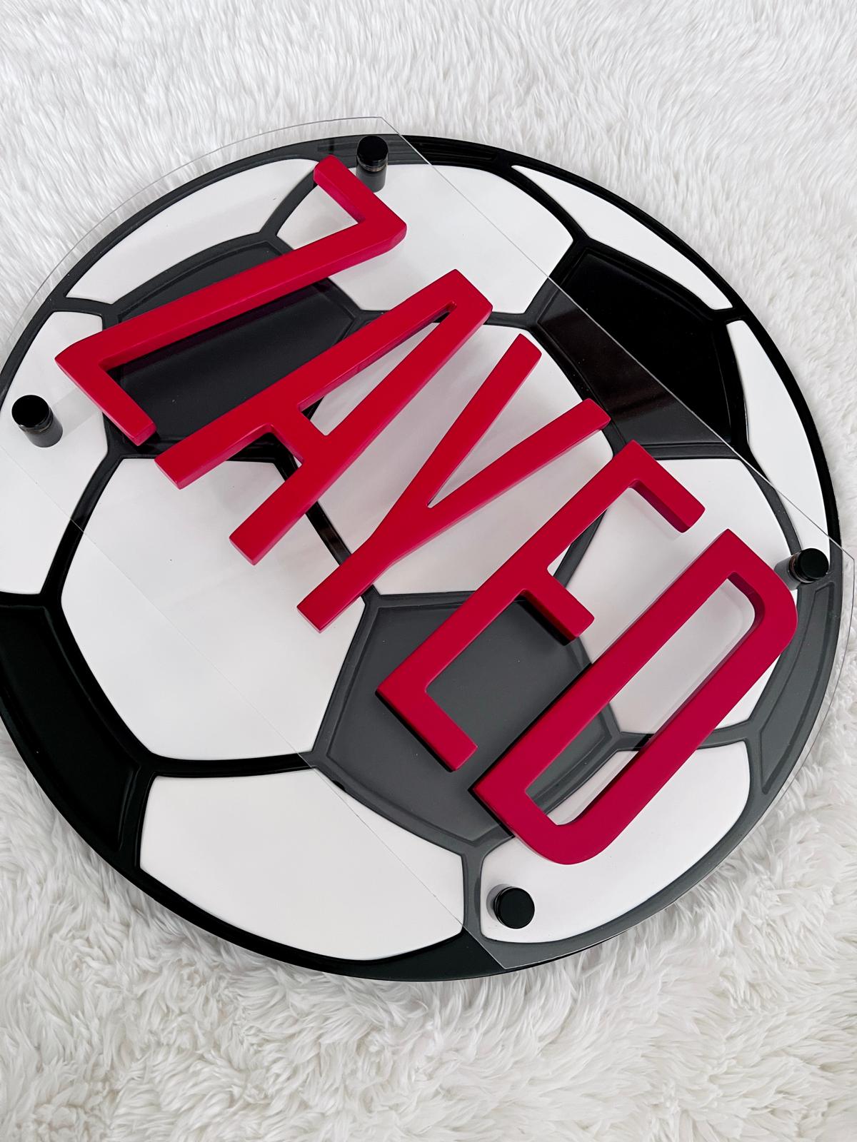Soccer Name Sign