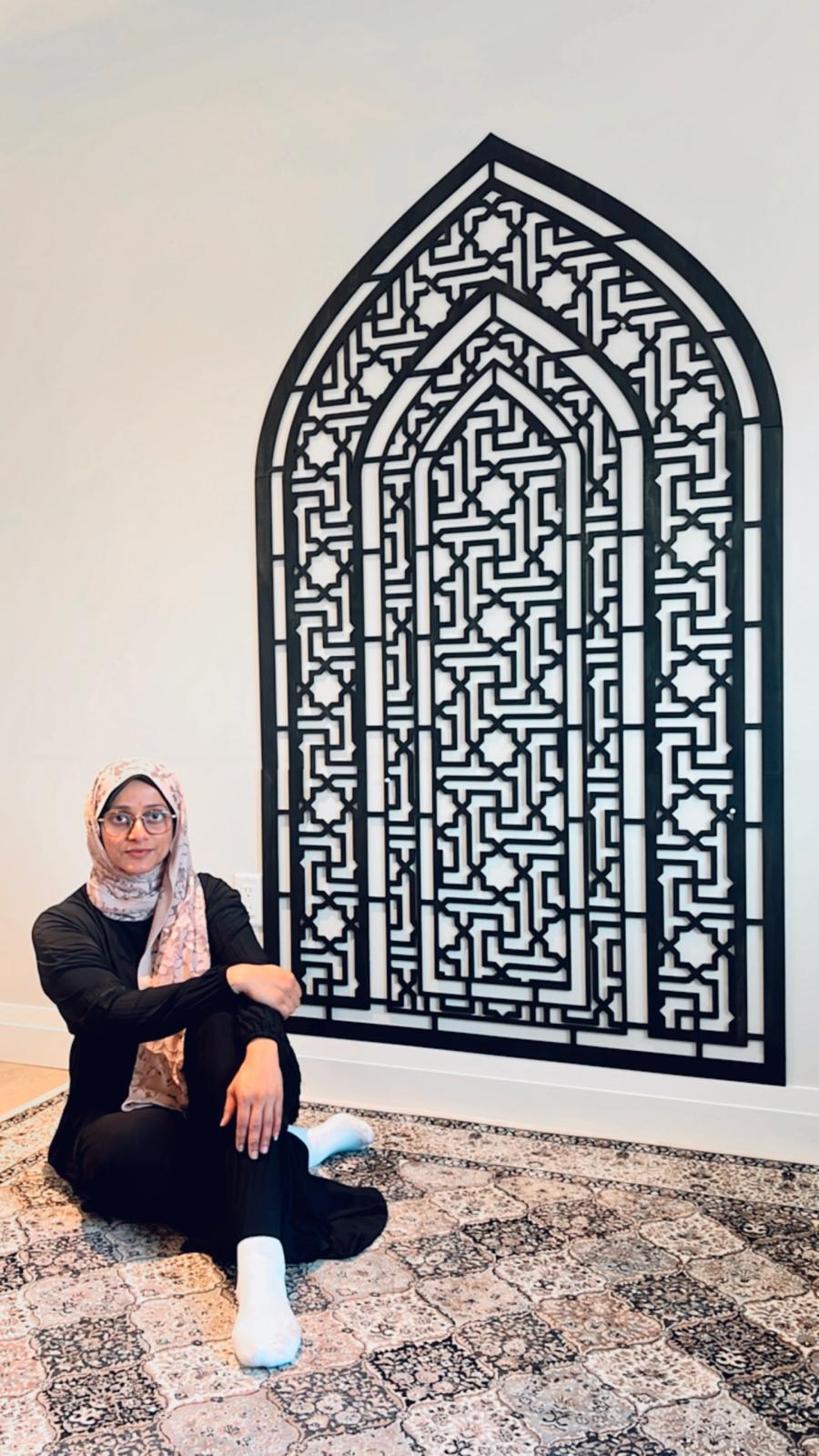 Geometric Arch Mihrab Wall Panel