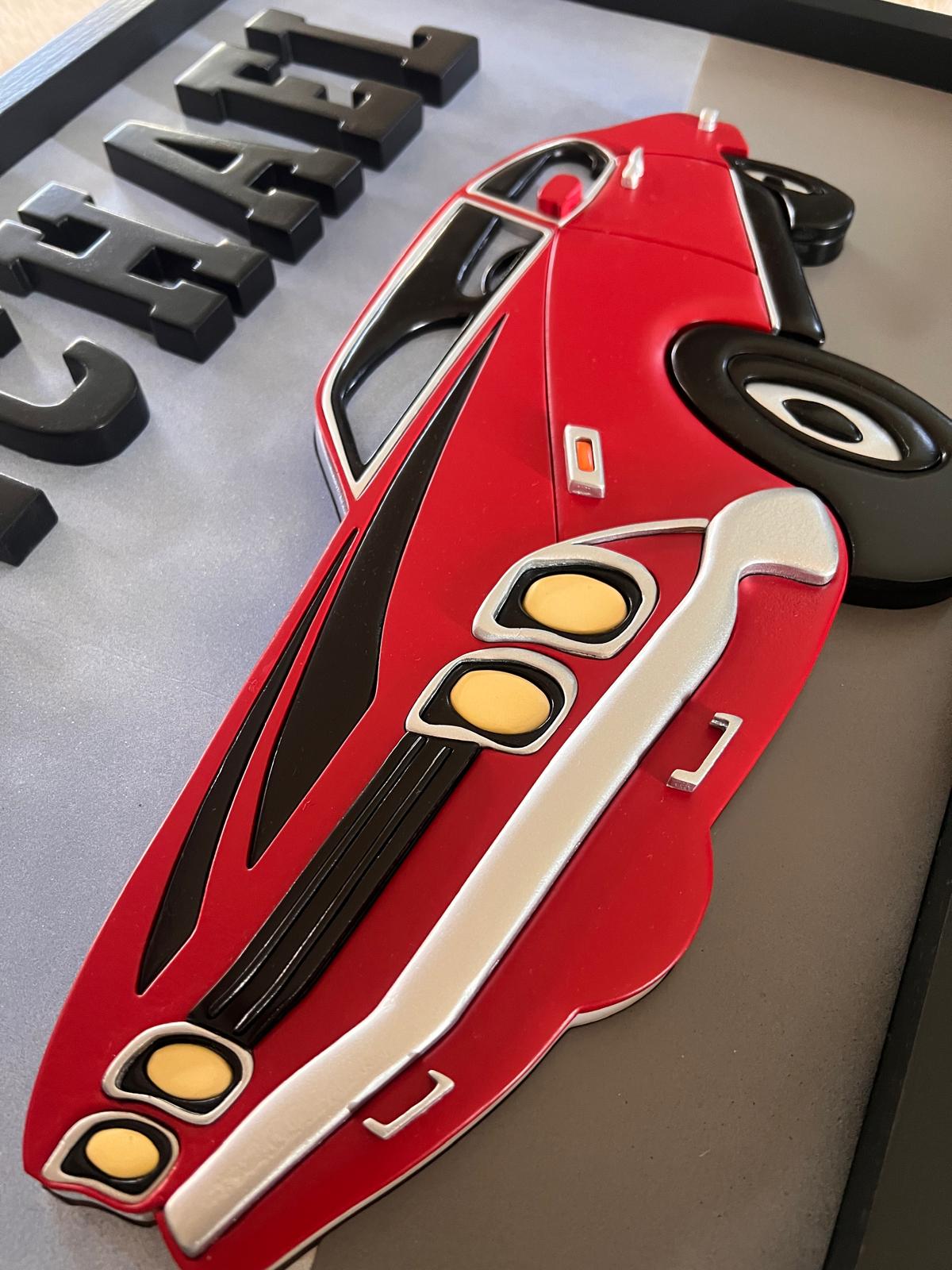 Car Name Sign